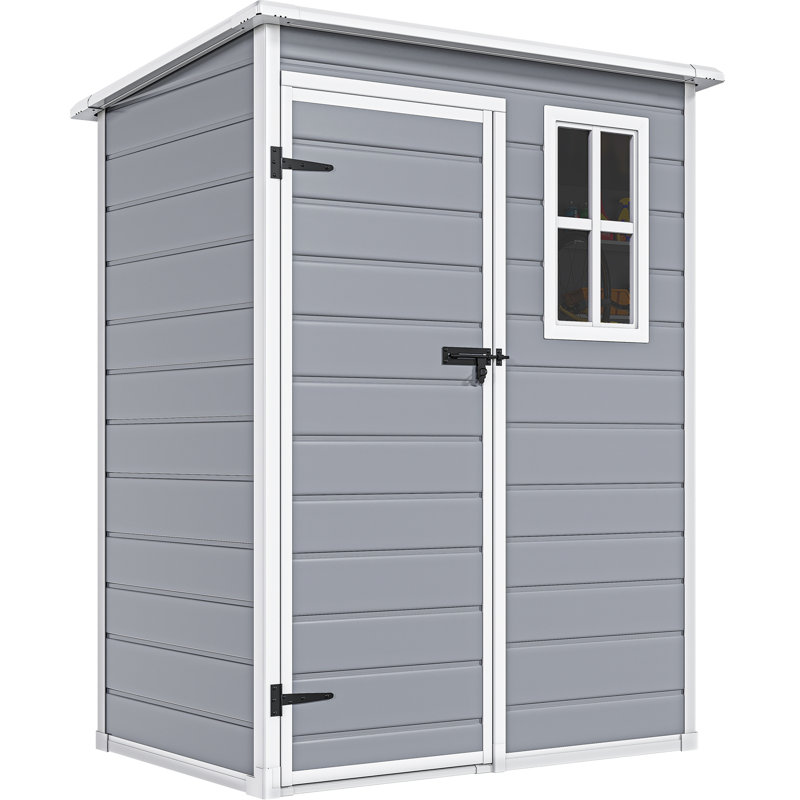Balconera Plastic Lean-to Storage Shed "& Reviews" | Wayfair